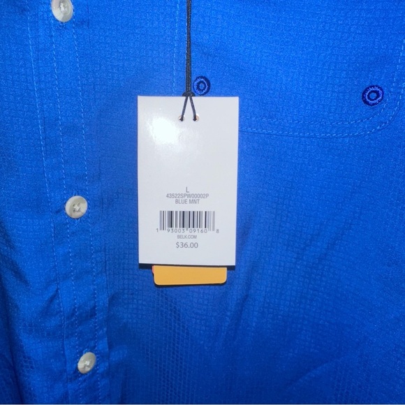 Boys Blue Short Sleeve Shirt Ocean Coast Fishing Shirt - Picture 2 of 9